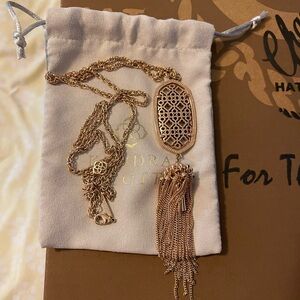 Elegant Kendra Scott Gold Pendant Necklace